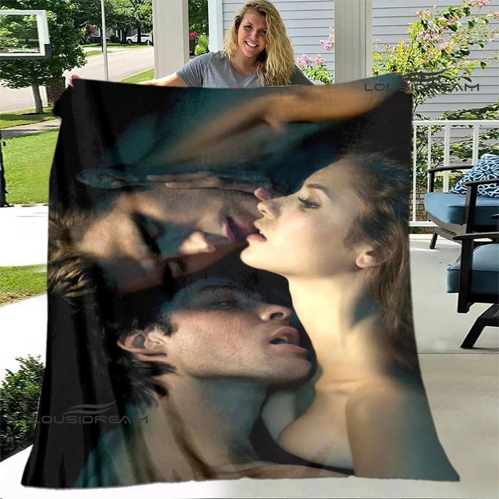 The Vampire Diaries Damon Salvatore Decken warme Flanelldecken Picknickdecke Heimreise Decke Bettwäsche Geburtstagsgeschenk