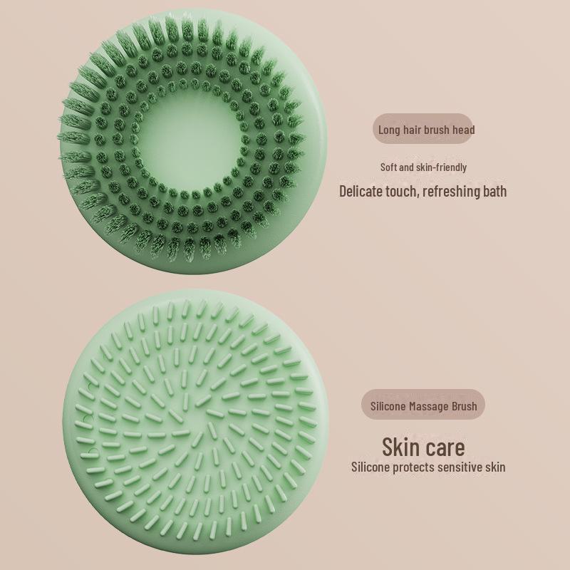 Automatic Long-Handle Bath Brush for Easy Back Scrubbing
