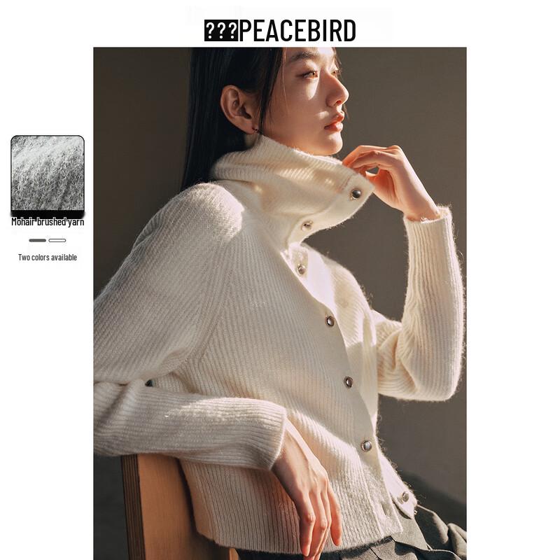 

Женский зимний кардиган PEACEBIRD из вязаного трикотажа с начесом и лацканами S