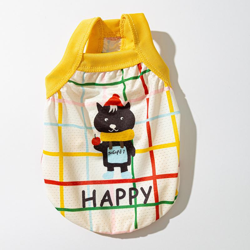 Summer Dog Cool Cute Ice Silk Christmas Bear Suspender Teddy Cat Summer Vest Thin Pet Dog Clothes