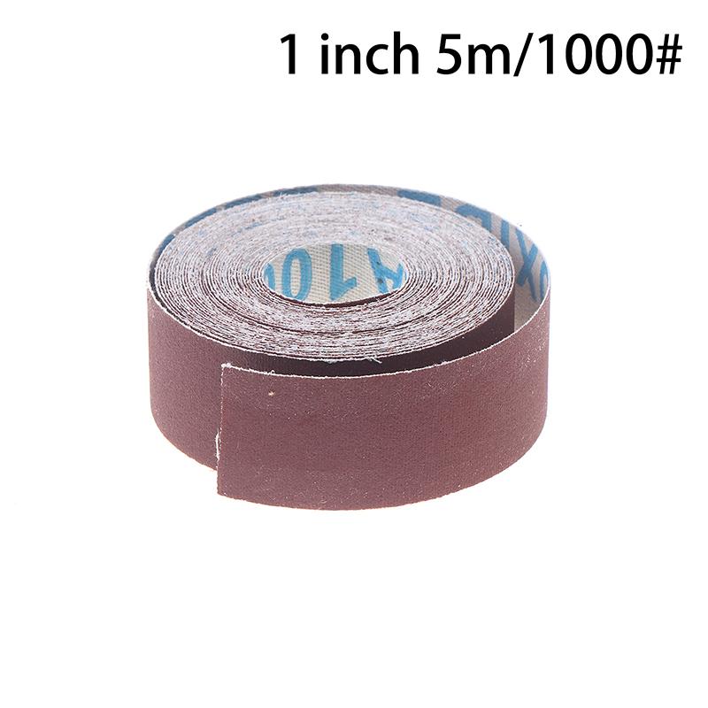 1Inch Emery Cloth Rolls, Continuous Sandpaper Suitable For Wood Sanding, Metal Polishing, Car Detailing