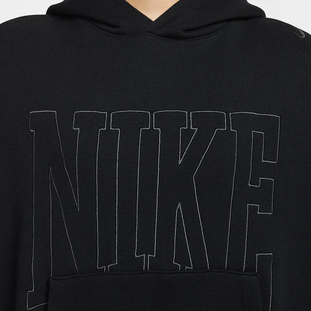 Nike SS25 Letter Print Comfortable Soft Hoodie Women Hoodies Black HQ5888010