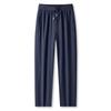 Foreign Trade Export Surplus Summer Men's Elastic Ice Silk Loose Straight-Leg Sports Quick-Dry Cool Casual Long Pants