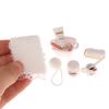 1/12 Dollhouse Mini Simulation Kt Cat Toiletries Cosmetics Kit Dollhouse Bathroom Decor Micro Scene Construction Props Kid Toy