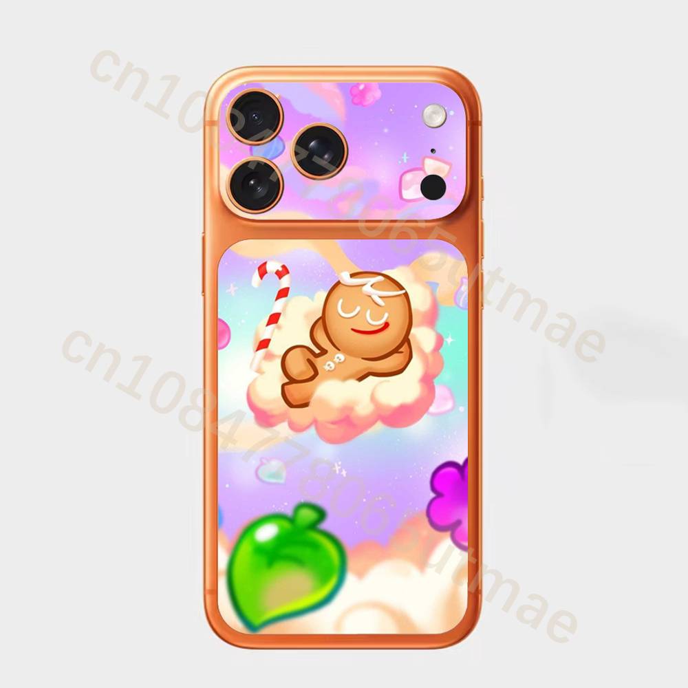 

C-Cookie Run K-KingdomS Fiber Skin Wrap Change Case for iPhone 17Pro,17Pro Max Back Sticker Cover iPhone17pro