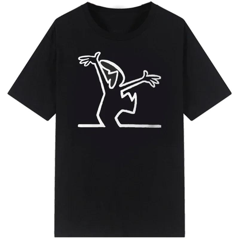 Style Streetwear Tee Round Neck Casual Tops Happy Fashion CamisetasT Shirt La Linea The Line Osvaldo Cavandoli TV