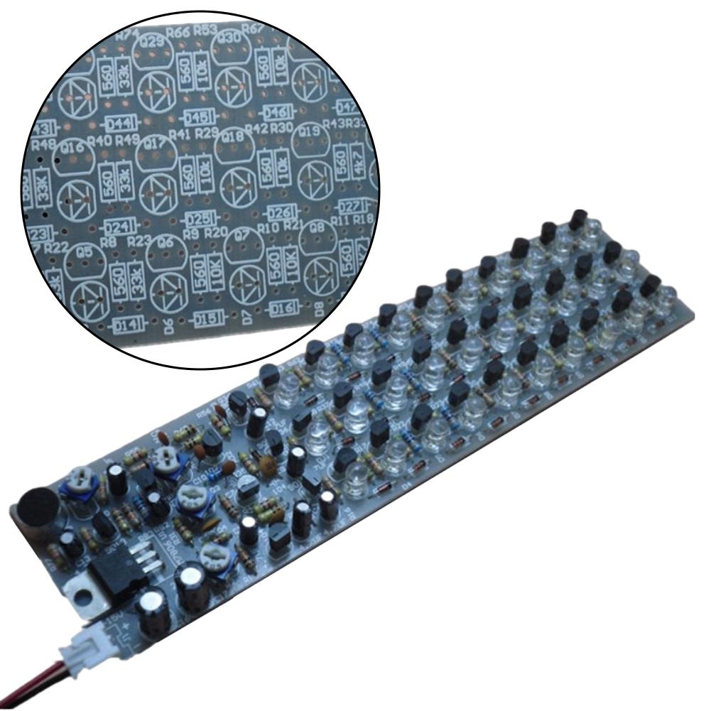 1PC Voice-controlled Sensor Light Components 17.5*4.5cm Control LED Level LED DIY Kit DIY Electronic Production Music Spectrum