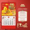 Jinquanda 2026 Year of the Horse Fu Character Desk Calendar - Special Edition, International Monthly Wall Calendar for Advertising