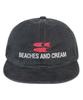 BEACHESANDCREAM Wave Plat-Ball Cap-Charcoal