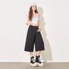 Pleated Design Curved Cropped Capri Pants For Men Women Draped Loose Straight Quick Dry Casual Pants Trendy Versatile Slimming FigureFlattering Cut