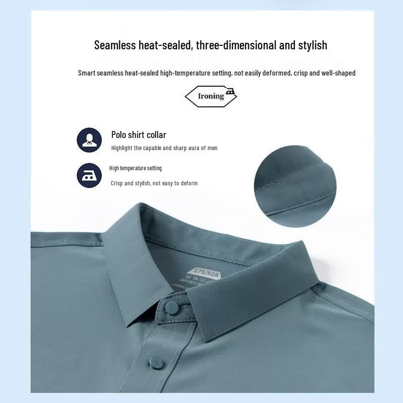 Men's Premium Ice Silk Cooling Polo T-Shirt
