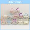 Borsa a tracolla coreana alla moda per bambini con fiocco di perle e grazioso design floreale per bambini