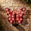 Solar Butterfly Wall Sconce Outdoor Decorative Light for 1.2V/0.5W Villa Patio