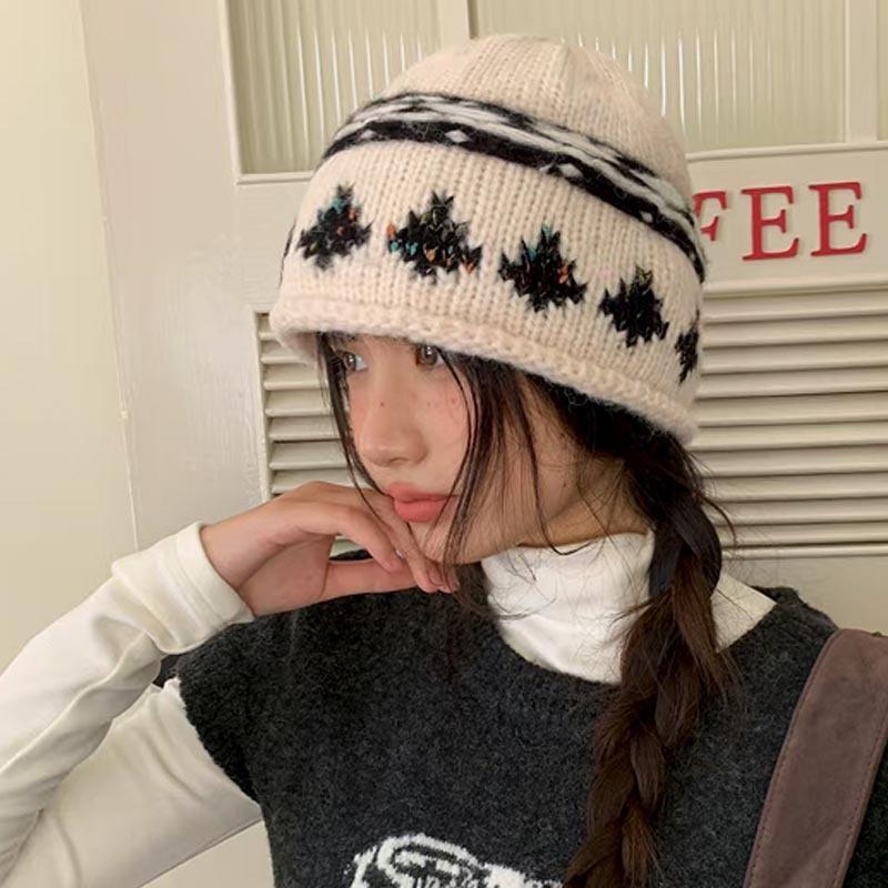 

1pc Winter Warm Knitted Hat for Women,outdoor Leisure Silk Beanie Hat with Fleece Lined,suitable for Holiday Tralve Daliywear бежевий