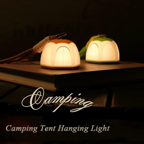 Night Light Lamp Small Lightweight Handbag Light Tent Design Portable Silicone USB-C Rechargeable Camping Night