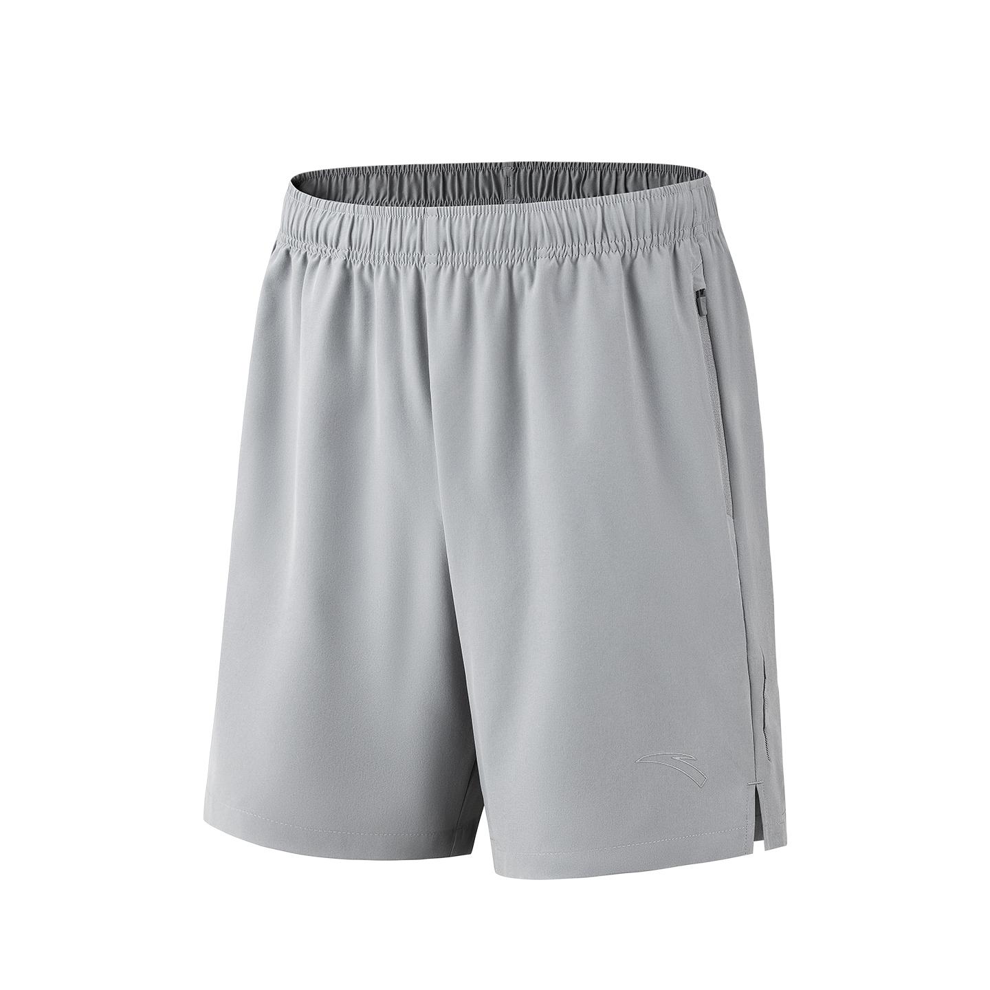 Anta Breathable Moisture-Wicking Quick-Dry II Mens Woven Pants Summer 2026 Casual Shorts Men shorts Light-Gray 952625503-1 S