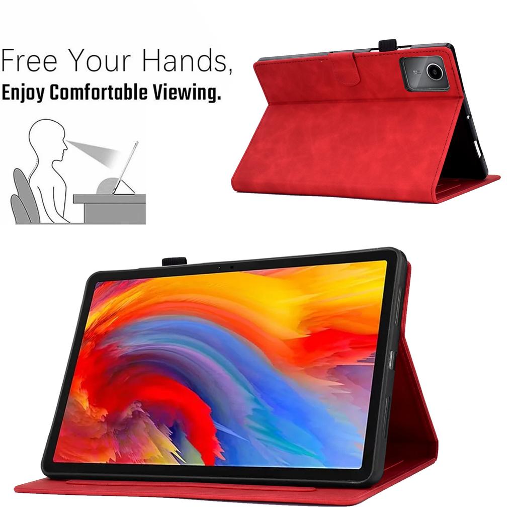 For Lenovo Xiaoxin Pad 12.1 (2025) Case Flower Butterfly Imprinted Card Slots Leather Cover