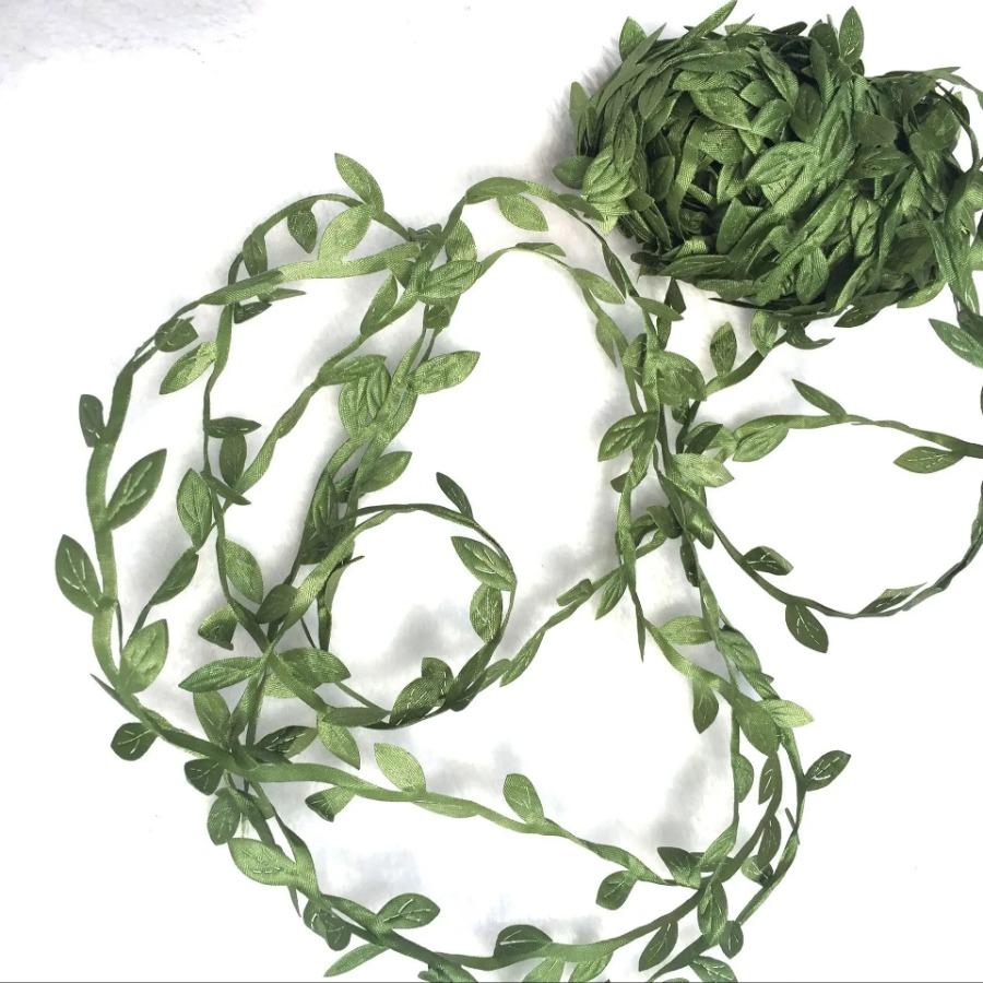Artificial Vine Green Leaf Rattansimulation Foliage Garden Party Wedding Decoration Leaf Vine Wreath Home Wall Art Decor