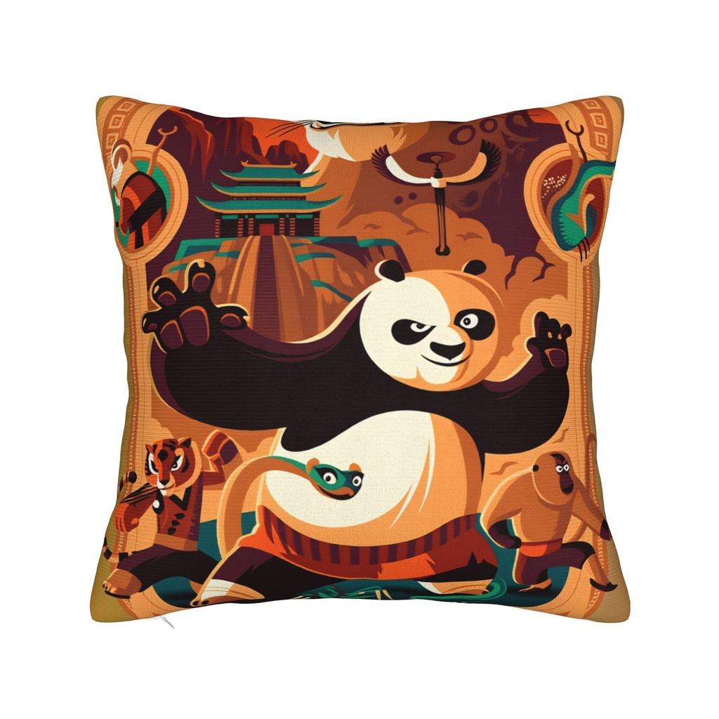 Pillow Cover K Ung F-Fu Panda Funny Pillow Case For Chair Sofa Home Decor Pillowcases