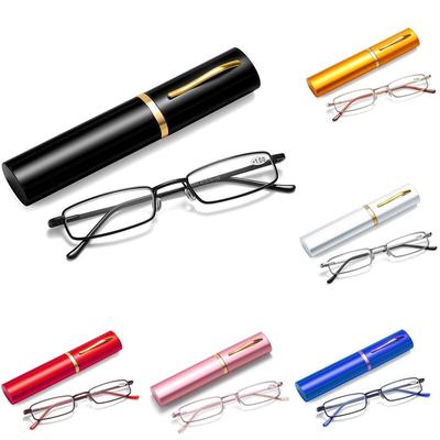 Lesebrille Lesebrille Klein Metall Anti-Blaulicht Brille Computerarbeit Alterssichtige Brille Herren Damen +1.0 +1.5 +2.0 +2.5 +3.0 +3.5 +4.0