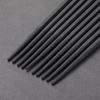 Bookwarm Non-Slip Chopsticks Set 10 Commercial Use Dishwasher Safe Eco-Friendly Reusable (Black)