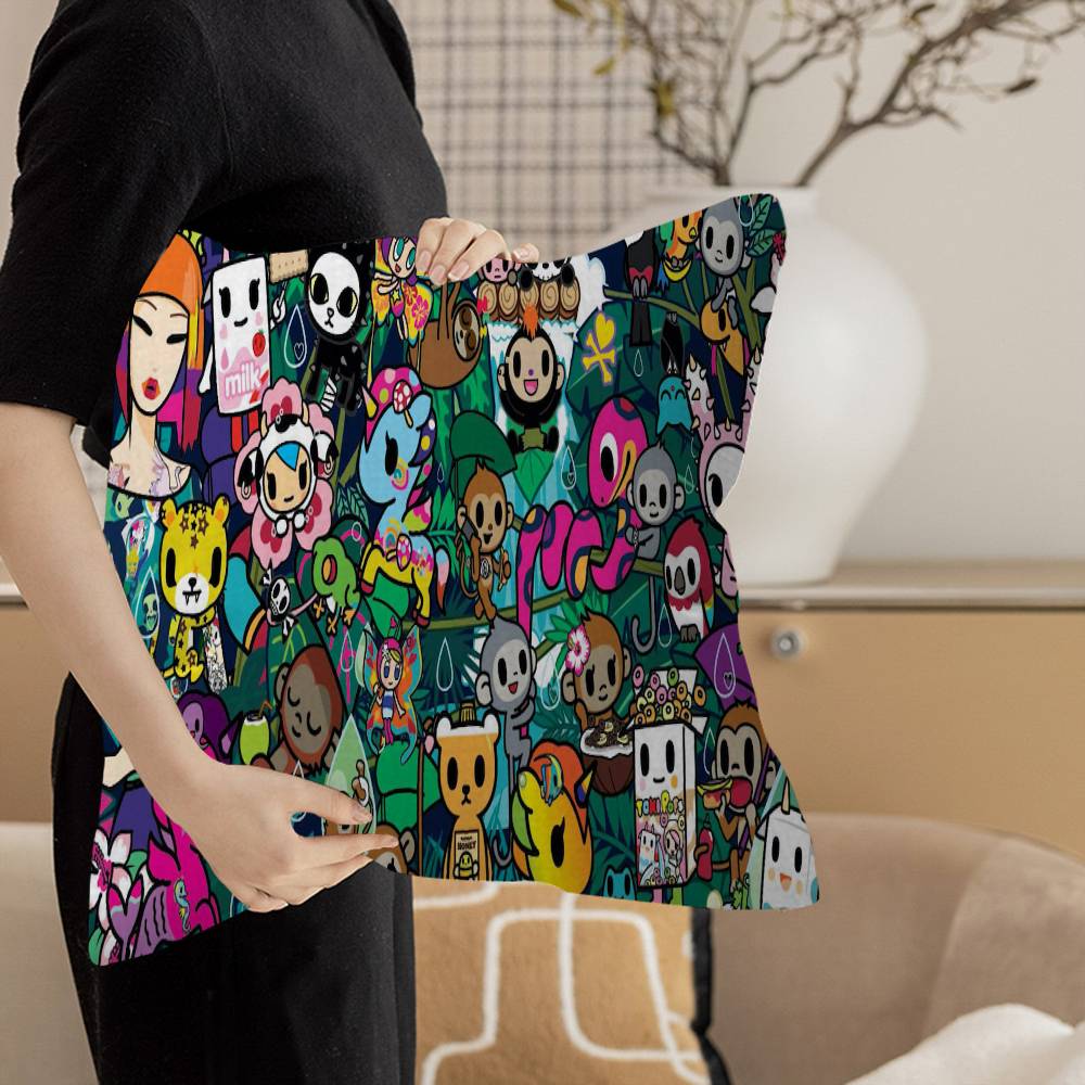 Japan T-Tokidoki Personalized Pillow Cover Kids Bedroom Wild Party Decor Pillowcase Kid Birthday Shower Gift