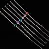 New Full Moissanite Bracelet 925 Sterling Silver Shiny bangles Chain For Women Men Wedding Jewelry Plated 18K white gold Gifts