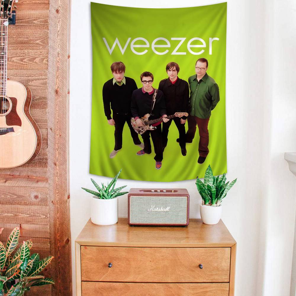 Weezer Banda Musicale Appeso Arazzo Boemo Appeso Tarocchi Tappeti da Parete Hippie Arredamento per Stanza Universitaria Casa