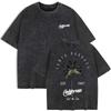 Galafonia Kokospalme Aufdruck Gewaschene T-Shirts Damen Baumwolle Kurzarm Oberteile Rundhals Oversized T-Shirt Basic Kleidung