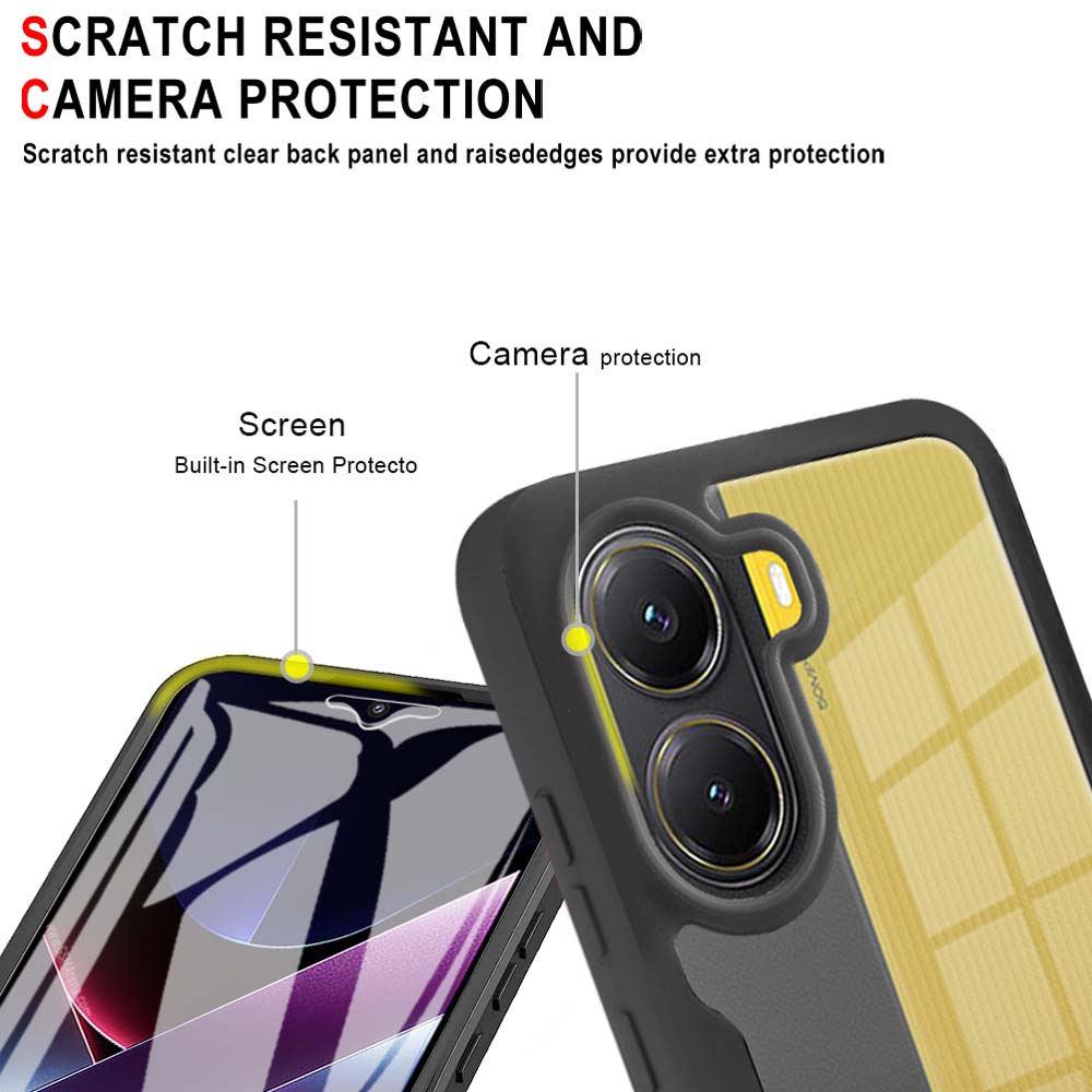 For Mi POCO X6 X7 Pro 5G 360 Full Body Screen Protector Transparent Case For Mi POCO X6 X7 F8 Pro Ultra Shockproof Phone Cover