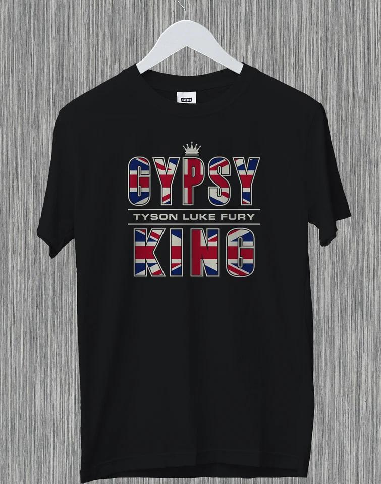 Tyson Fury The Gipsy King Boxer Boxing Champion United Kingdom Flag Gift T-Shirt L
