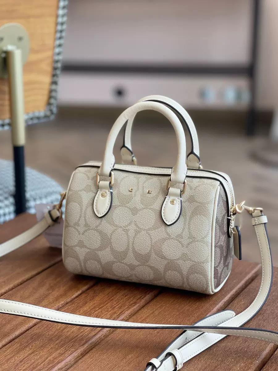 

C-Home Retro Floral Mini Crossbody Boston Shoulder Bag 17L x 12H x 10W