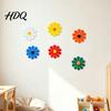 Waterproof Wall Art 6Pcs Metal Flowers Decor Flower Sunflower Ornament Art Garden Fence Decorations Hanging Decoration Decor for Outside Indoor