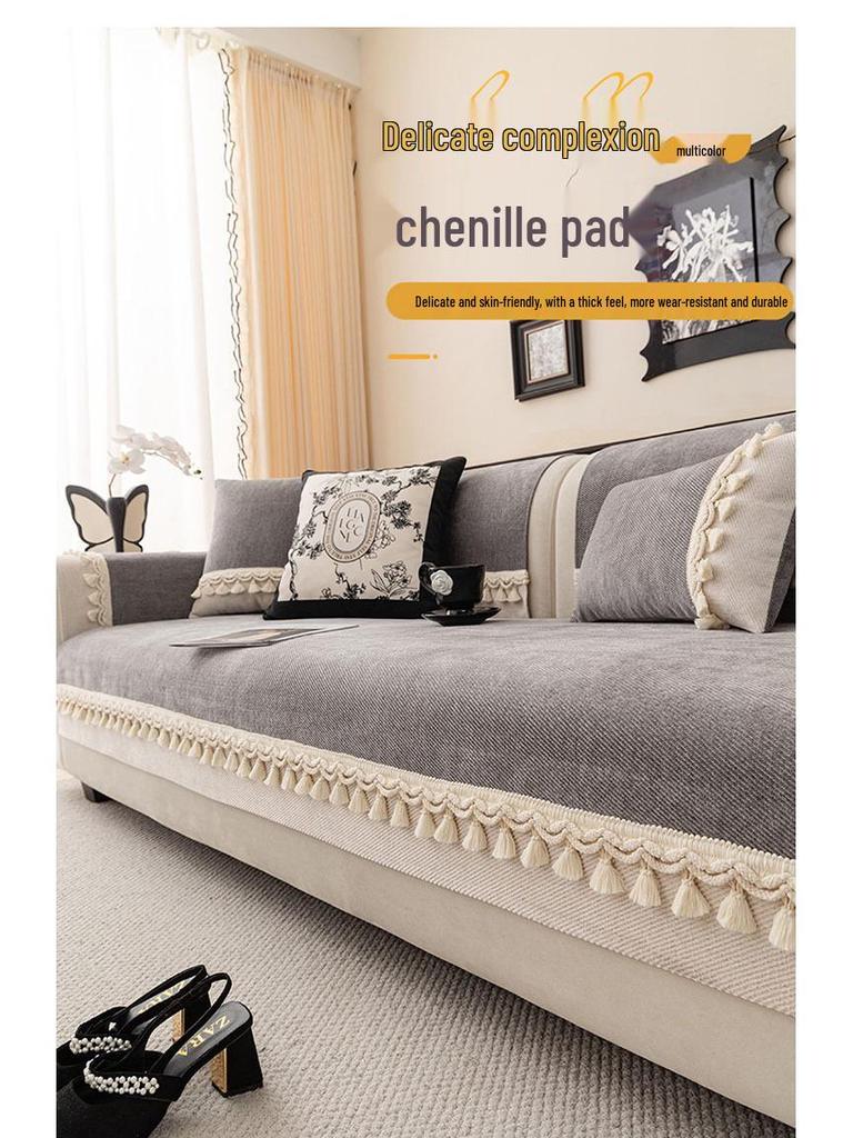 2025 Universal, High-End, Non-Slip Sofa Cushion – Washable, Non-Pilling, All-Season Cover