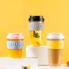 GIANXI Glass Cup With Lid And Straw Transparent Tea Cup Portable Leakage-proof Juice Milk Coffee Glasses Drinkware