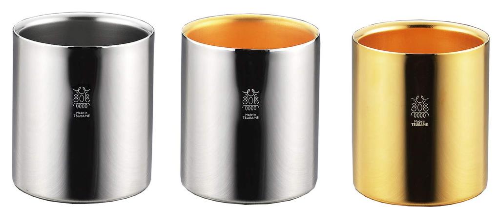 Tamahashi Tumbler Gold Gold 250ml Stainless Steel W Structure (24K Plated) 18-8 TM-042