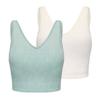 Womens/Ladies Ribbed Sports Bra (Pack of 2)