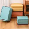 Removable Storage Box Folding Storage Box Multifunction Foldable Organizer Container Plastic Sundries Storages Supplies Organizer Box with Lid