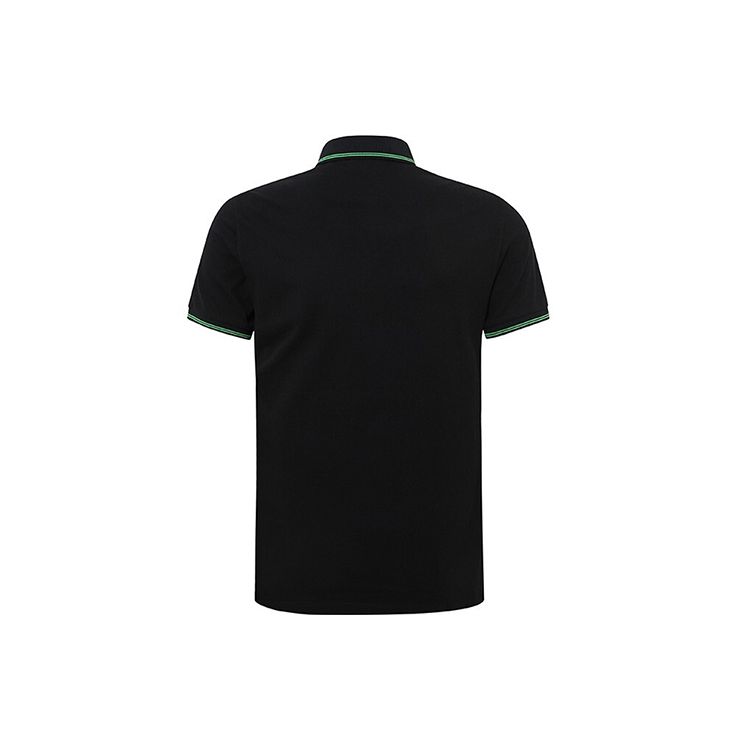 Emporio Armani Color Block Casual Short Sleeve Polo Shirt Men Tops Black 3H1F93-1J46Z-0999