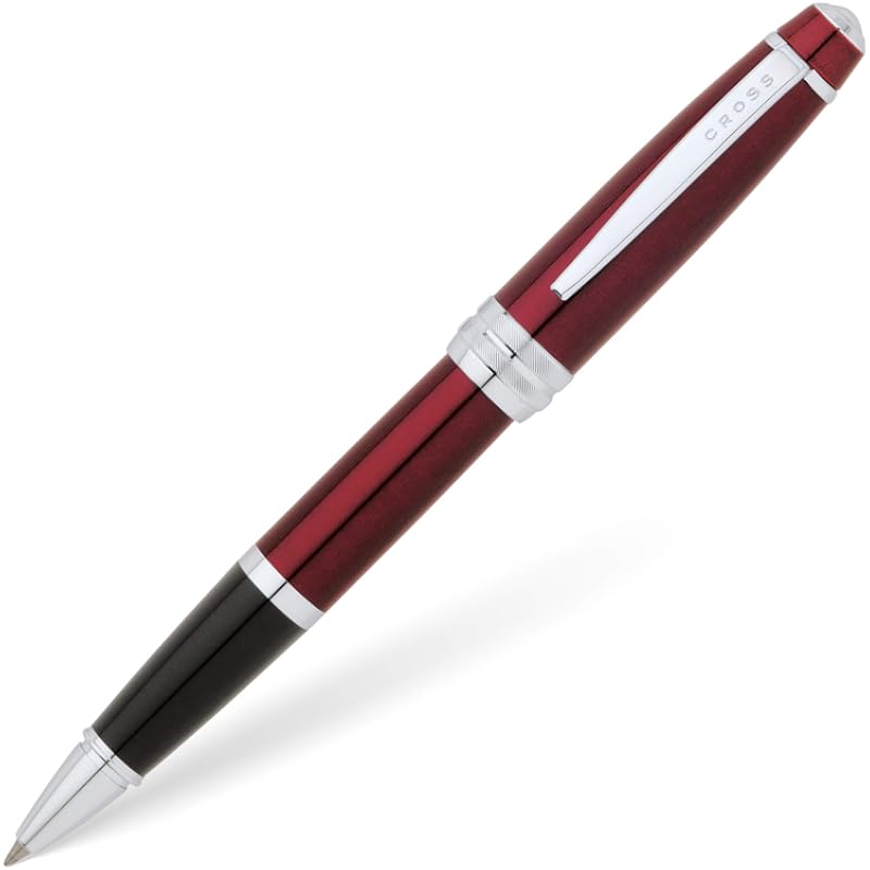 Cross Bailey Refillable Gel Ink Rollerball Pen, Medium Rollerball, Includes Premium Gift Box - Red Lacquer