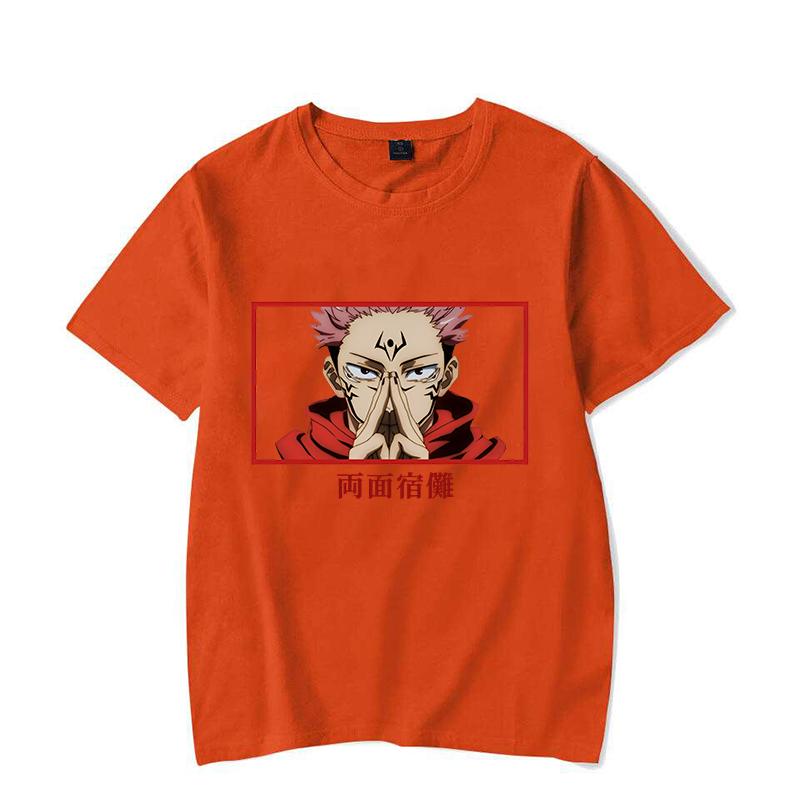 Hot Anime Ryomen Sukuna Print T-shirt Summer Casual Loose T Shirt Women Men Harajuku Shirts