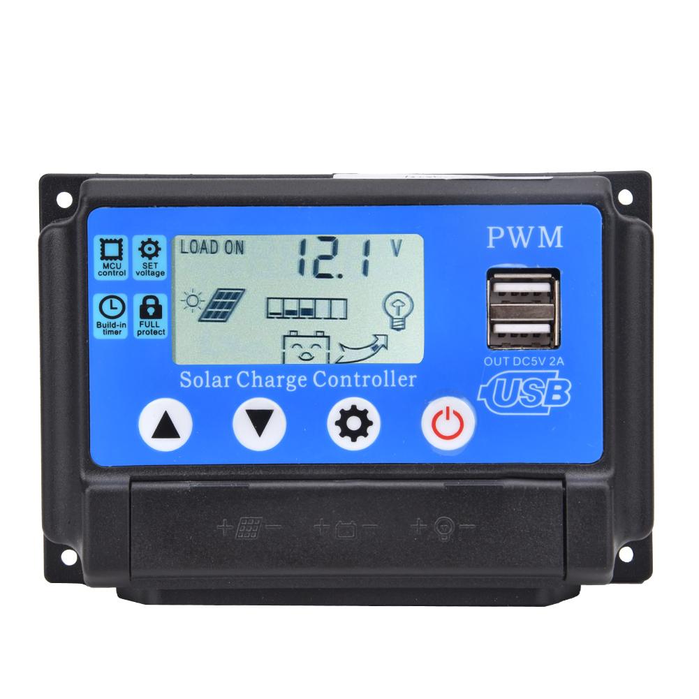 YCX 002 10 60A Solar Panel Regulator Charge Controller PWM 12V 24V Auto Focus Tracking 50A
