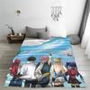 Fairy Tail Knitted Blanket Flannel  Super Soft Throw Blankets for Outdoor Travel Bedspread