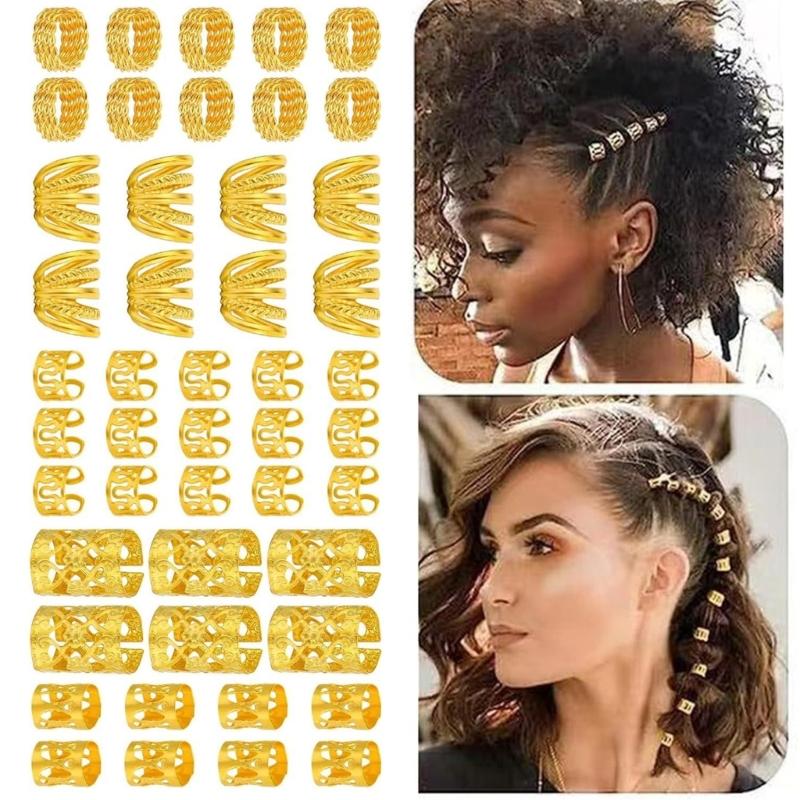 110 Pezzi Adorno in Cristallo per Locs Filo per Capelli Gioielli per Dreadlock Decorazione per Capelli per Treccine e Twist