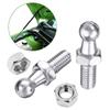 2Pcs M6 M8 Universal Car 10Mm Ball Silver Boot Bonnet Gas Struts Ball Ended End Fitting Pin Joint Valve Spring Holders
