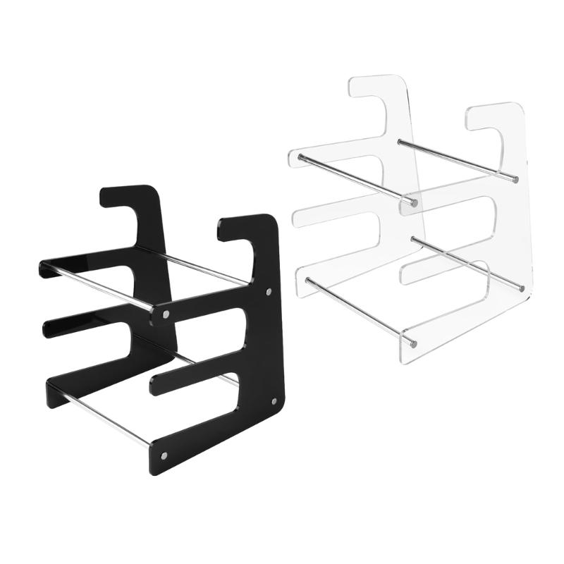 Comfortable Keyboard Stand Acrylic Keyboard Support 3-Tiers Keyboard Display Stand Desktop Organizer for Office Use