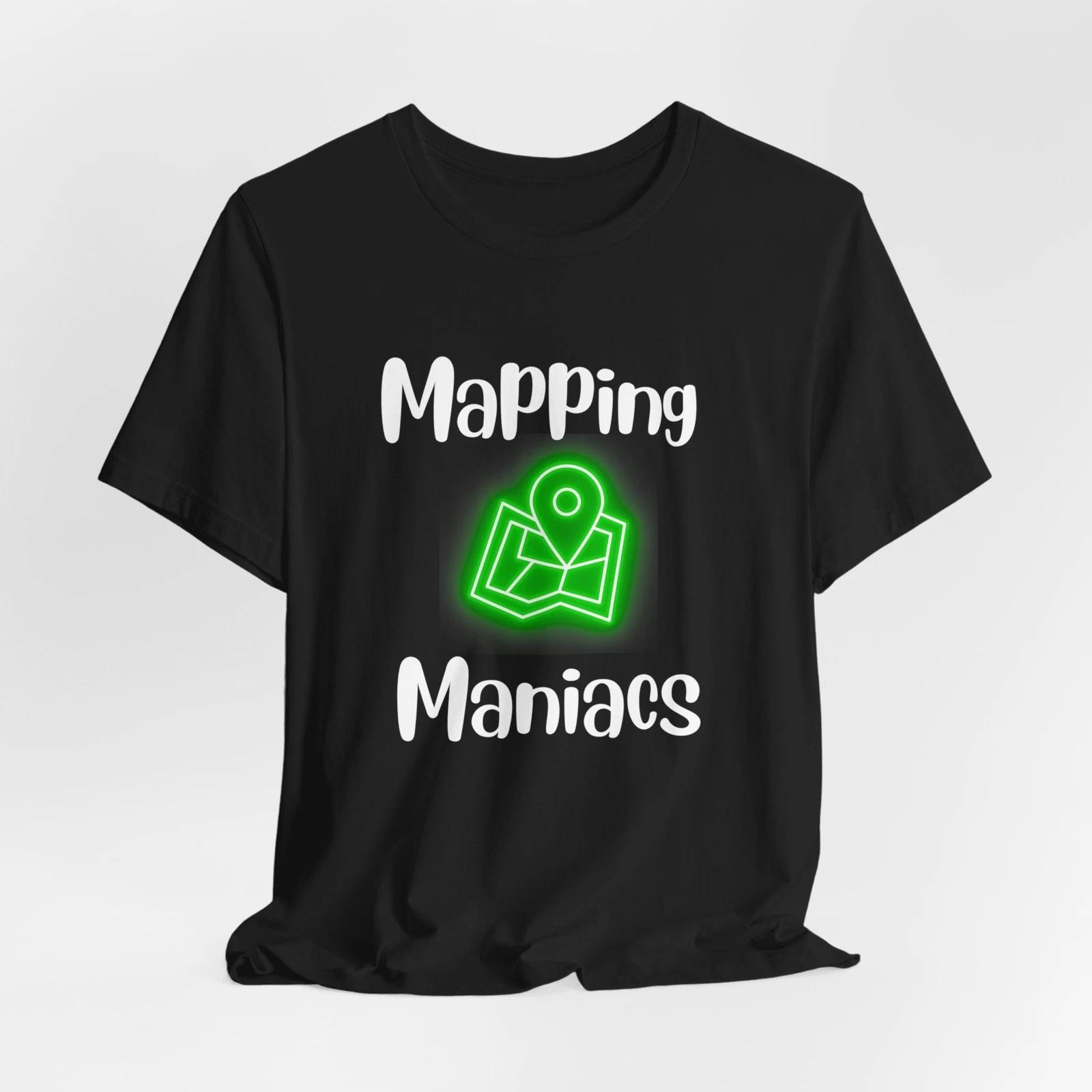 

Land Surveyor Tee Mapping Maniacs Neon Green Map Marker Tee 2XL
