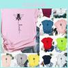 Camisetas de cuello redondo con estampado de abejas para mujer, confeccionadas con suave tejido de algodón para mayor comodidad