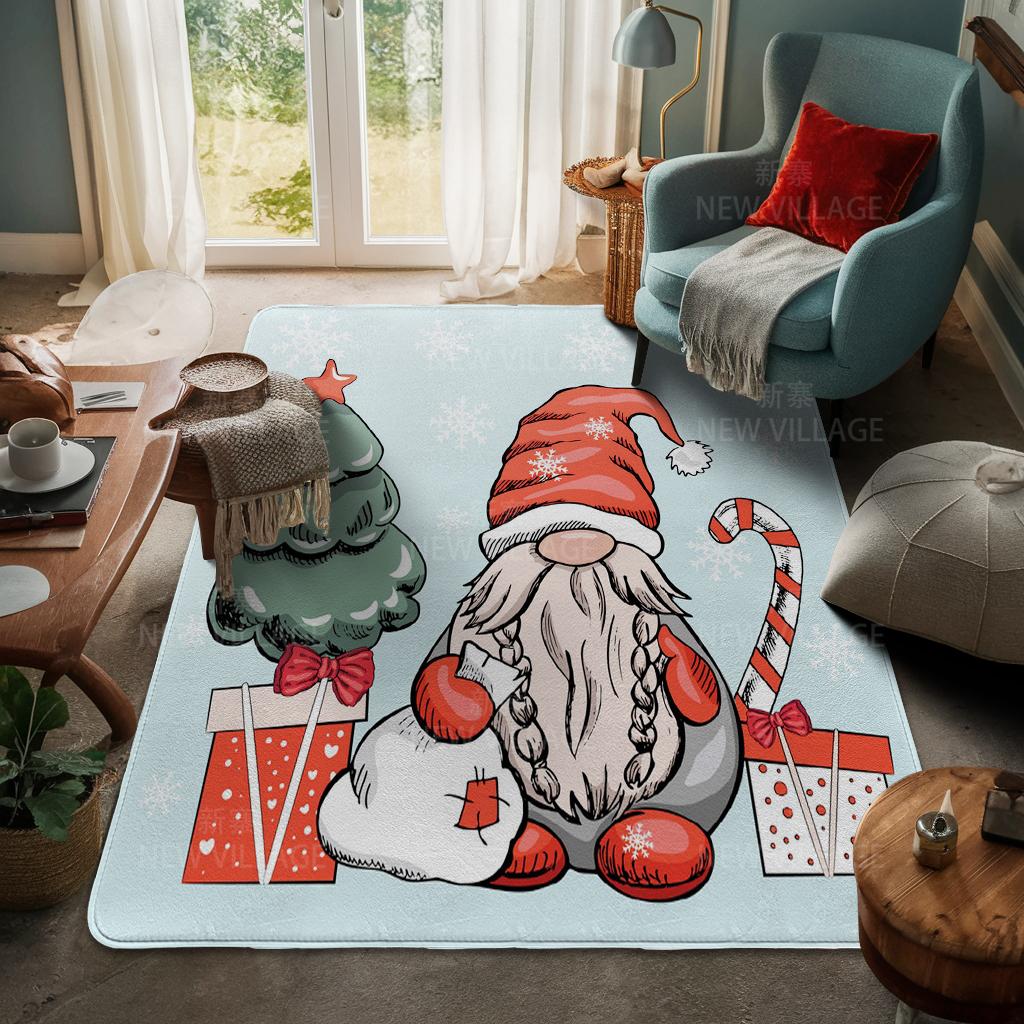 House entrance carpet Home door mat Living Room Bath Foot bathroom non-slip water absorption rugs bath Merry Christmas winter