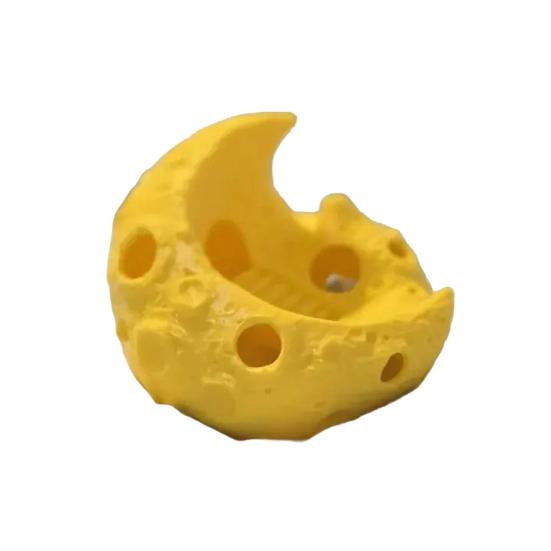 

Moon Aquarium Hideout Cave Fish Tank Moon Ornament Multi-Hole Aquarium Hideout Tunnel for Small Fish And Shrimps S